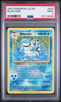 2023 POKEMON CLB-TRADING CARD GAME CLASSIC #003 BLASTOISE PSA 9 - Image 1