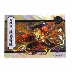 Zenitsu Agatsuma Demon Slayer Kimetsu no Yaiba GM-SSR-007 Anime Trading Card - Image 1