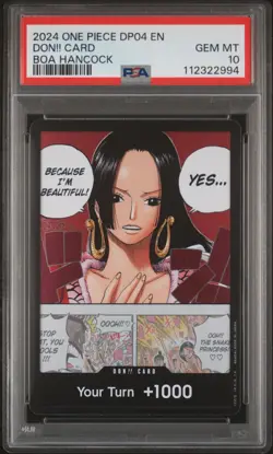 2024 ONE PIECE DOUBLE PACK VOLUME 4 BOA HANCOCK DON!! CARD PSA 10 - Image 1