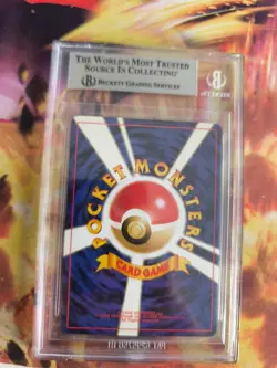 Pokemon Card Entei Neo File Binder Promo Reverse Japanese BGS Beckett 8.5 Swirl - Image 5