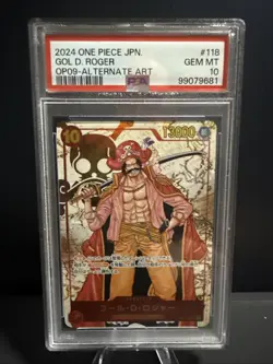 PSA 10 Roger SEC OP09-118 Emperors in the New World ONE PIECE Card Japanese - Image 1