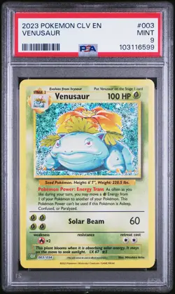 2023 POKEMON CLV-TRADING CARD GAME CLASSIC #003 VENUSAUR PSA 9 - Image 1