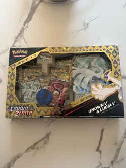 Pokemon Crown Zenith Unown v Lugia v Special Collection Trading Card Game - Image 1