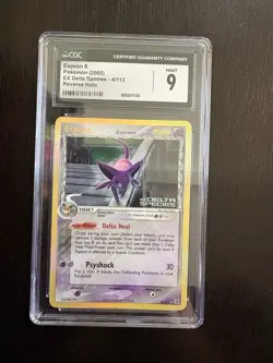CGC 9 Espeon EX Delta Species 4/113 Reverse Holo STAMPED Pokemon Card MINT - Image 1