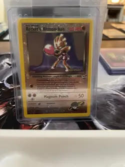 Winner Rocket's Hitmonchan Best winner Promo 9 Pokemon Card Reverse Foil Rare - Image 1