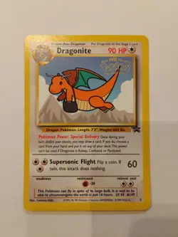 Pokemon TCG Dragonite #5 the First Movie Promo Card WB Stamp - Image 1