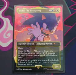 MTG - Sonic The Hedgehog - Sonic Friends And Foes Secret Lair - Non Foil - Image 1