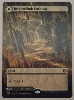 Brightclimb Grimclimb Pathway Borderless MTG ZNR 285 NM Rare Orzhov Land EDH - Image 1
