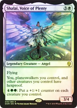 1 x Shalai, Voice of Plenty - Foil - Promo Pack - Dominaria - NM-Mint - MTG - Image 1