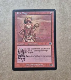 UNPLAYED SIGNED MASQUES MTG Magic Kris Mage MATTHEW WILSON NM EDH CUBE - Image 1