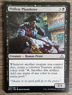 MTG ~ Pitiless Plunderer ~ Rivals of Ixalan (081/196) ~ Regular English ~ NM - Image 1
