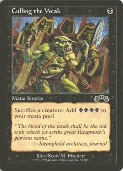 MTG Culling the Weak (55) *Non-Foil* Exodus 1998 Vintage MT/NM Free Ship - Image 1