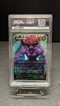 2025 MTG Final Fantasy Vincent Valentine Galian Beast SURGE FOIL 0528 PSA 10 FF7 - Image 2