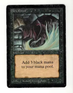 Dark Ritual - Limited Edition Beta MTG Magic English A - Image 1