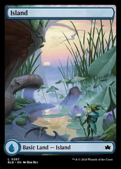 Lot of 20x Island #267 - BLB Bloomburrow - MTG Magic FULL ART Land NM - Image 1