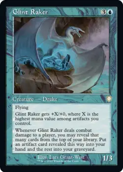 Magic The Gathering: GLINT RAKER (7) The Brothers’ War Commander Retro Frame NM - Image 1