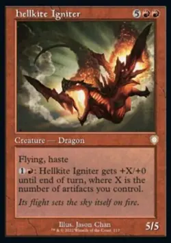MTG Hellkite Igniter (117/223) The Brothers' War Commander NM - Image 1