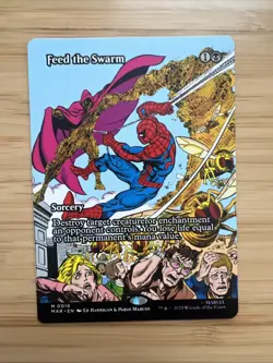 Feed the Swarm Borderless Marvel's Spider-Man MTG - Image 1