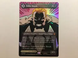 MTG Marvel’s Spider-Man EDDIE BROCK Borderless Foil NM (0042BIN) Graded Power - Image 1