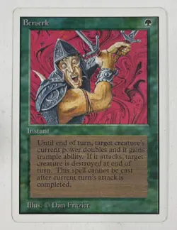 Berserk Unlimited Near Mint NM MTG Magic The Gathering B - Image 1