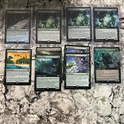 MTG Edge of Eternities Green Lot of 10 cards. Ouroboroid Foil, Terrasymbiosis. - Image 3