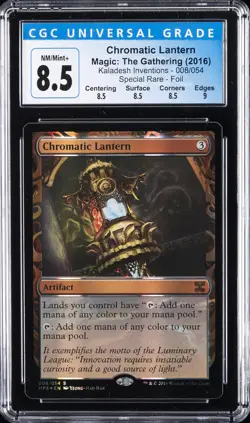 2016 MAGIC: THE GATHERING #008/054 CHROMATIC LANTERN CGC 8.5 - Image 1
