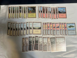 MTG REVISED Edition (1994) 50 BASIC LAND cards LOT - Magic the Gathering - Image 1