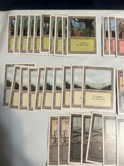 MTG REVISED Edition (1994) 50 BASIC LAND cards LOT - Magic the Gathering - Image 2