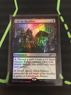 MTG Magic The Gathering Call The Bloodline Foil Promo Black Vampire Commander - Image 1