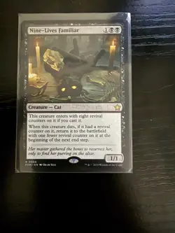 Nine-Lives Familiar MTG Foundations NM Magic Regular - Image 1