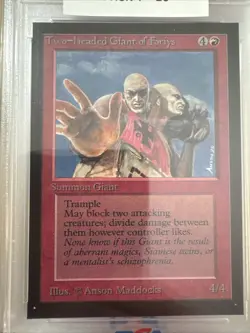 1993 MTG Magic the Gathering Two-Headed Giant of Foriys PSA 10 CE - Image 2