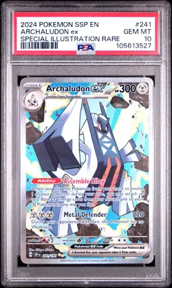 2024 POKEMON SSP EN-SURGING SPARKS #241 ARCHALUDON EX PSA 10 - Image 1