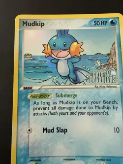 Pokemon TCG Crystal Guardians Mudkip 57/100 Stamped Reverse Holo NM - Image 4