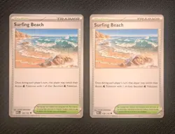 Surfing Beach (x2) Playset - 129/132 Mega Evolution - Pokemon - NM - English - Image 1