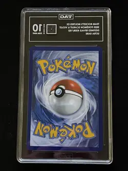 2025 POKEMON DRI EN-DESTINED RIVALS ULTRA RARE TEAM ROCKET'S MOLTRES EX TAG 10 - Image 2