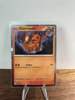 1x🌀HD SWIRL Charmander 047 BLACK STAR PROMO 151 Pokemon - Image 1