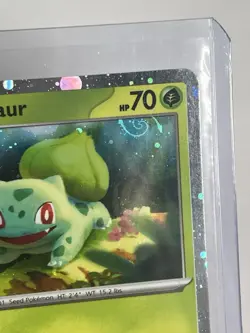 HD SWIRL HD Cosmos Holo Bulbasaur SVP 046 - Pokemon 151 Black Star Promo - Image 2