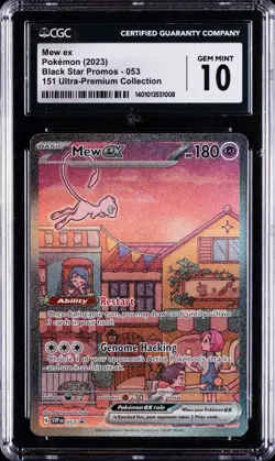 Mew ex 053🔥CGC 10🔥Pokemon Scarlet & Violet Promo 151 Ultra Premium Collection - Image 1