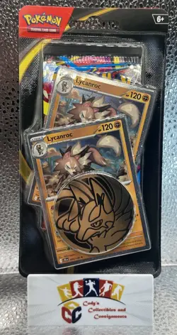 Pokemon TCG- Mega Evolution Checklane Blister Lycanroc Booster - Image 1