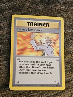 Pokemon TCG Blaine's Last Resort Gym Heroes 105/132 Regular Unlimited Uncommon - Image 1