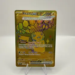 Pokemon TCG Pikachu ex 179/131 Sv: Prismatic Evolutions Gold Holo NM - Image 1
