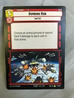 Star Wars Unlimited CCG: Bombing Run trading card: Excellent Condition - Image 1