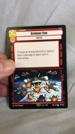 Star Wars Unlimited CCG: Bombing Run trading card: Excellent Condition - Image 2