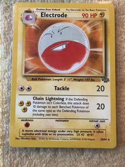 Electrode 18/64 Jungle Non Holo Rare 1999 Pokemon Card - Image 2