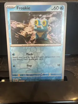 Pokemon TCG Froakie Twilight Masquerade Reverse Holo Card 056/167 Common - Image 1