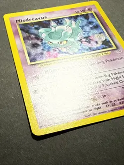 Pokemon TCG Misdreavus Neo Revelation Holo Card 11/64 Unlimited Rare NM - Image 3