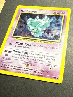 Pokemon TCG Misdreavus Neo Revelation Holo Card 11/64 Unlimited Rare NM - Image 4