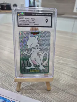 Bandai 1996 Mewtwo #150 Prism Carddass Vending Pokemon Card CGC MINT 9 - Image 2