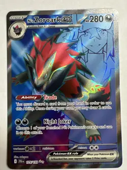N's Zoroark EX 175/159 Full Art NM/M Journey Together Pokemon Card - Image 1