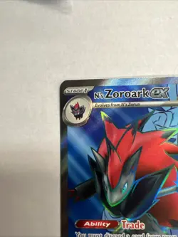 N's Zoroark EX 175/159 Full Art NM/M Journey Together Pokemon Card - Image 3